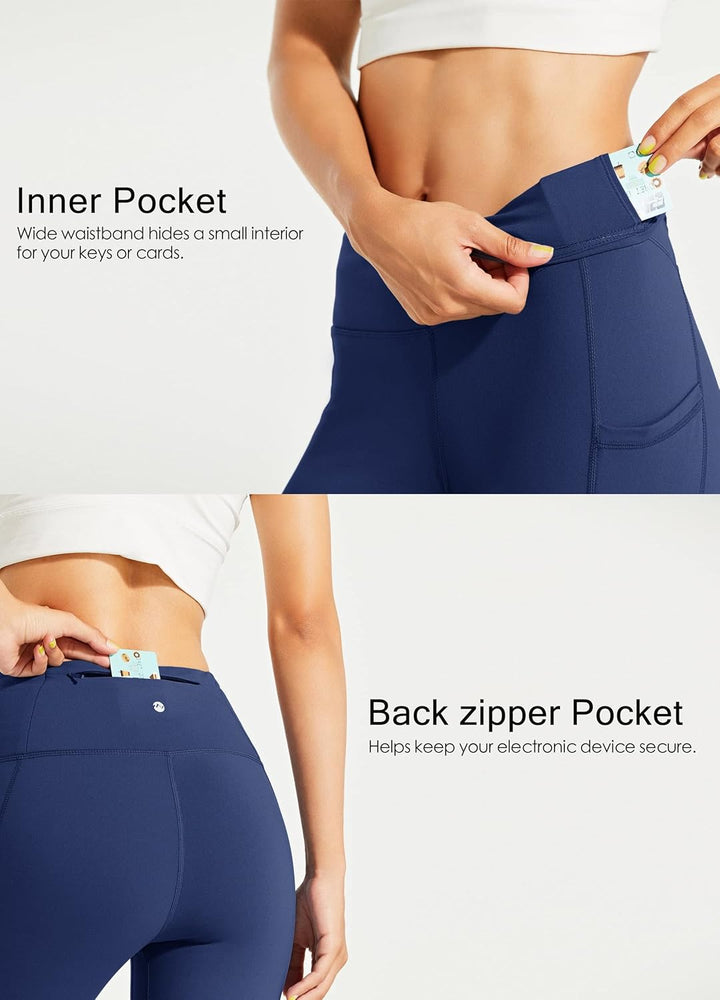 WILLIT Thermo Leggings Damen Gefütterte Leggings Winter Wasserbeständig Thermohose Hohe Taille Warme