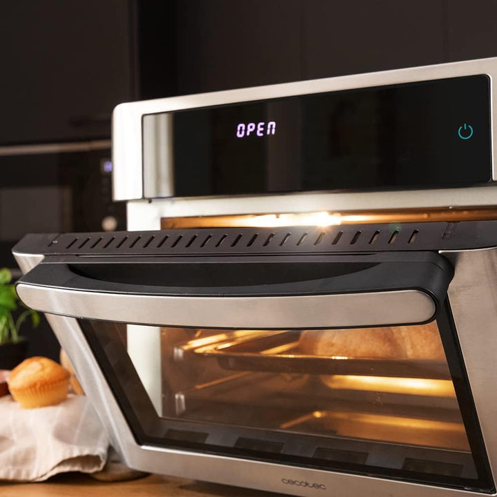 Cecotec Bake&Fry Touch Heissluftfritteuse. 14-25-30 Liter, Konvektion, Touchscreen (25 Liter, Stahl)