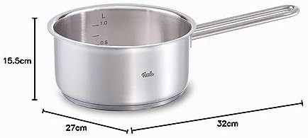 Fissler Viseo / Edelstahl-Stielkasserolle (Ø 16 cm, 1,4 Liter) - deckellos, inkl. Innenskalierung -