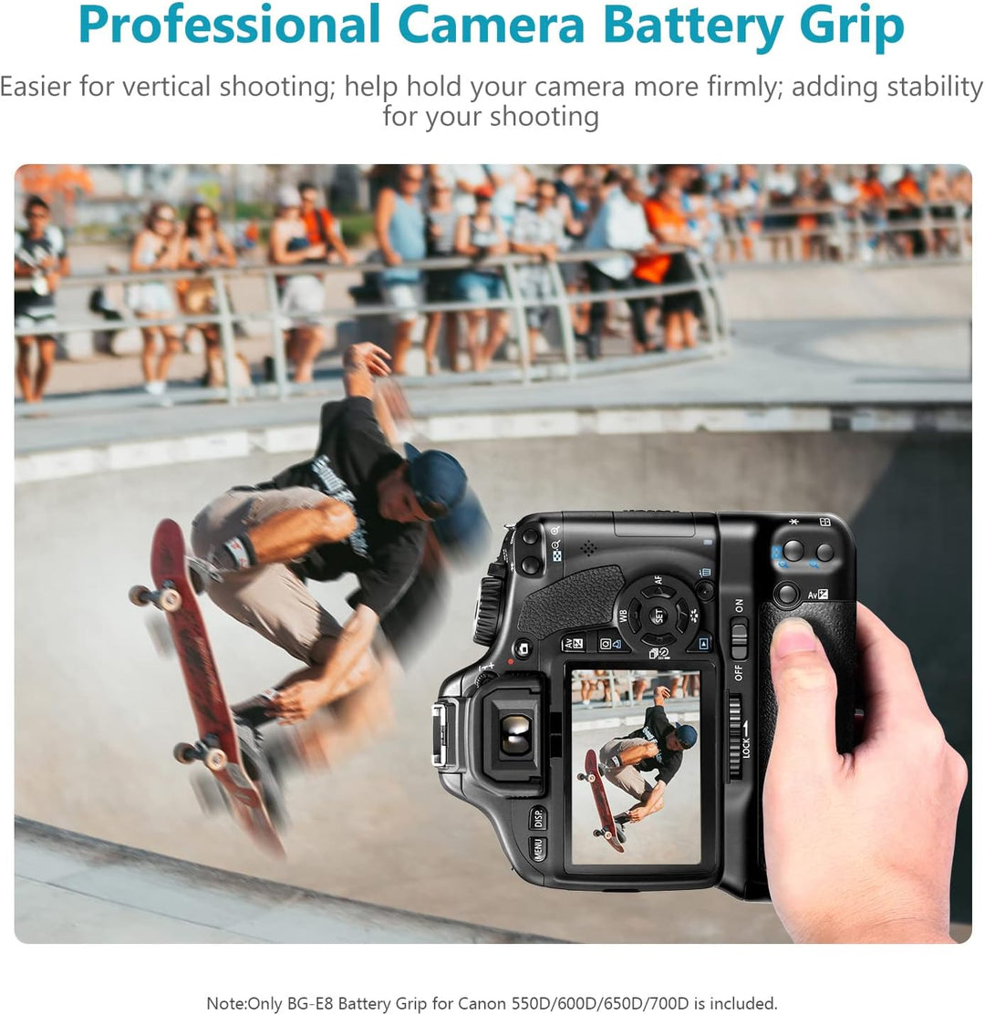 Neewer BG-E8 Ersatz Batteriegriff für Canon EOS 550D 600D 650D 700D / Rebel T2i T3i T4i T5i SLR Digi