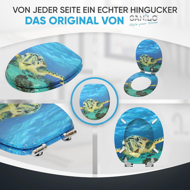 Sanilo WC Sitz mit Absenkautomatik, viele neue Toilettendeckel zur Auswahl, hochwertige Oberfläche,