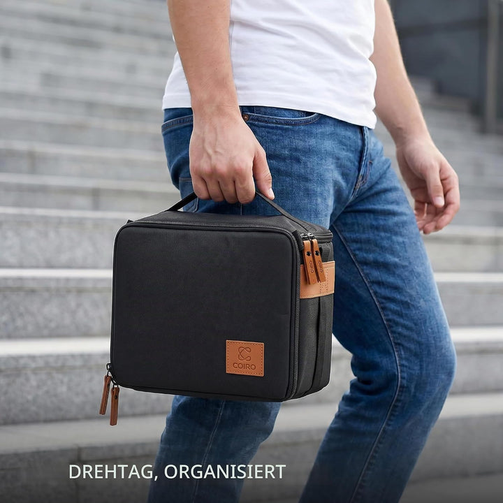 C Coiro Kameratasche Spiegelreflex Wasserdicht, Kamera Tasche Klein, Kamera Umhängetasche für Kompak