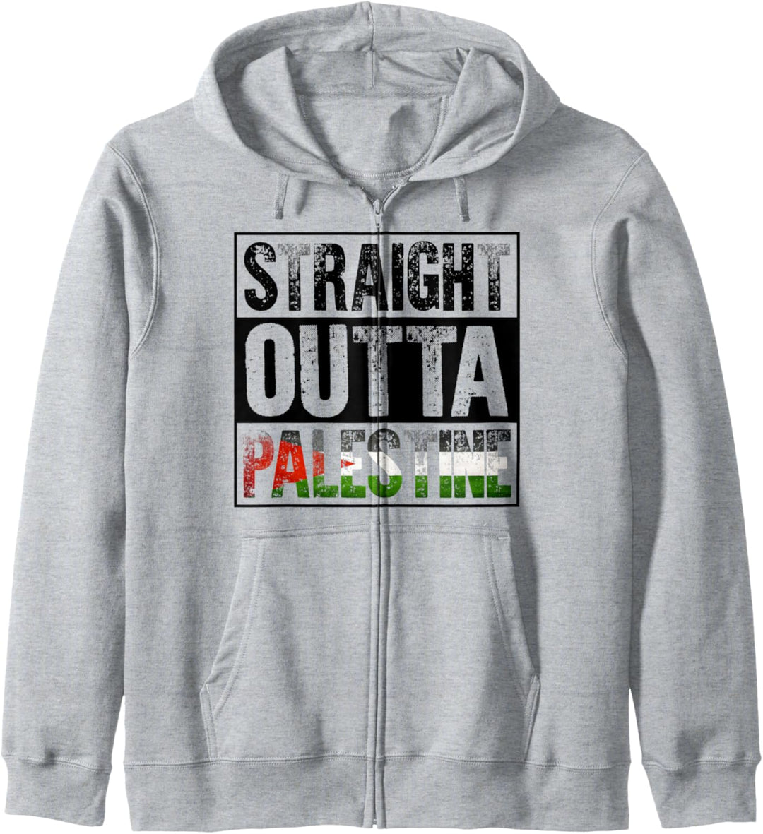 Straight Outta Palestine Kapuzenjacke