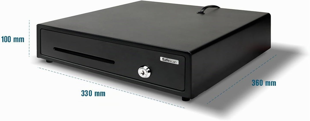Safescan LD-3336 Leichte Kassenschublade, 36 x 33 x 8 cm & Tera Kabelloser Handheld-Barcode-Scanner