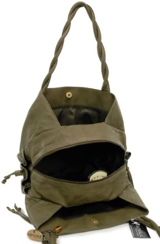 Catwalk Collection Handbags - Leder - Umhängetasche/Shopper/Tote - CAZ Grün, Grün