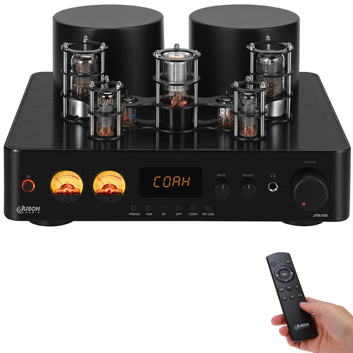 Juson Audio JTA100 200W Vakuum röhrenverstärker Integrierter Hybrid Mit BT 5.0 Optisch AUX RCA Phono