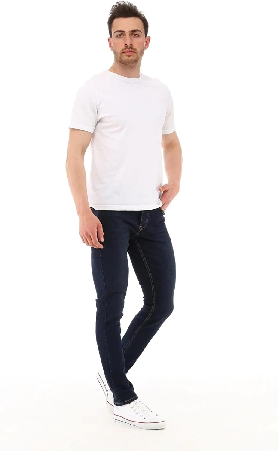 Herren Jeans Slim Fit Stretch Jeanshose Design der Neuen Saison Hochwertige Jeans Hose für Männer CD