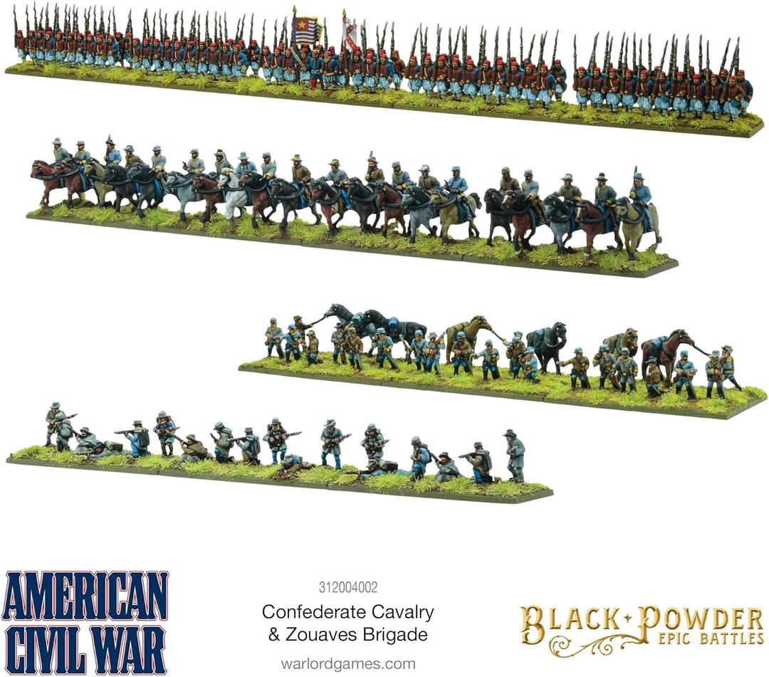 Black Powder Epic Battles – American Civil War Konföderate Kavallerie & Zouaves Brigade