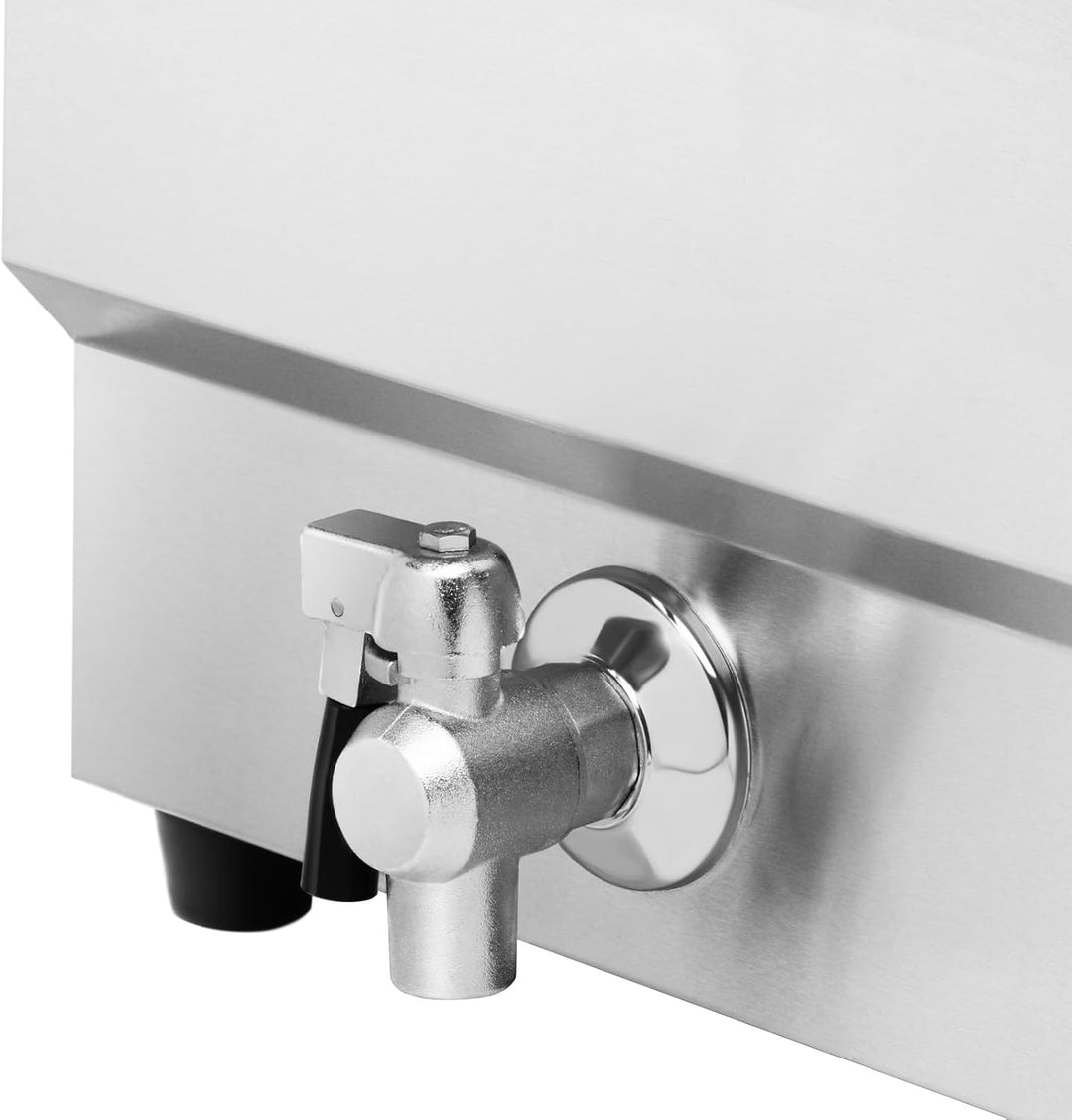 Royal Catering Kommerzielle Fritteuse Kapazität 16 l 6000 W 400 V 50-200 °C Kaltzone Ablasshahn auto