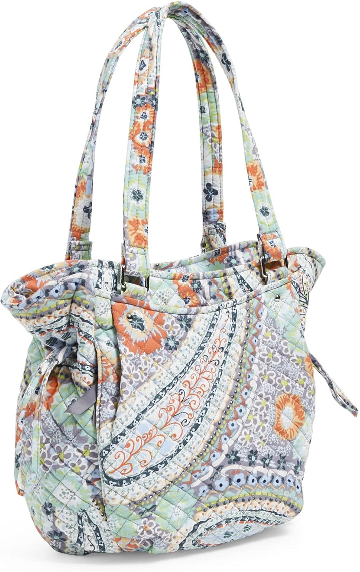 Vera Bradley Signature Damen Handtasche, Baumwolle, Glenna Citrus Paisley – Recycelte Baumwolle, Cit