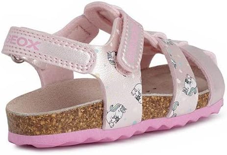 Geox Mädchen B Chalki Girl Sandalen, 20 EU Lt Pink Fuchsia