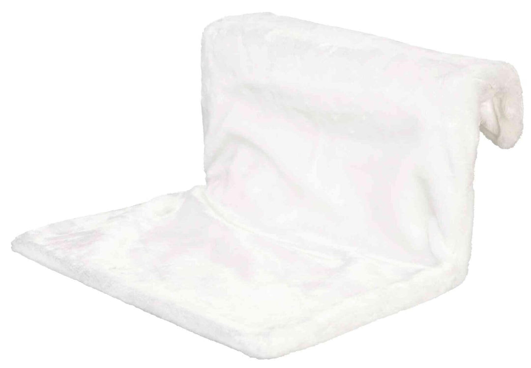 Trixie 4321 Liegemulde für Heizkörper, Plüsch, 45 × 24 × 31 cm, wollweiss weiss L 51 x B 47 x H 3 cm
