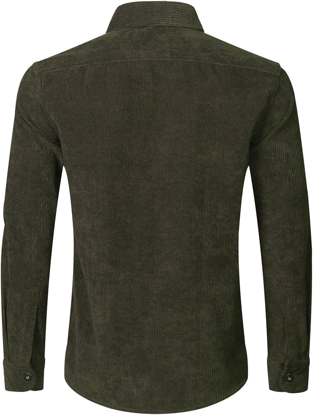 Herren Hemd Cord Langarm Freizeithemd Männer Jacke Regular Fit Button Up Hemdjacke Mit Klappentasche