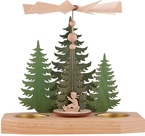 1-stöckige Pyramide Tannen - Winterkinder - 16,5 cm