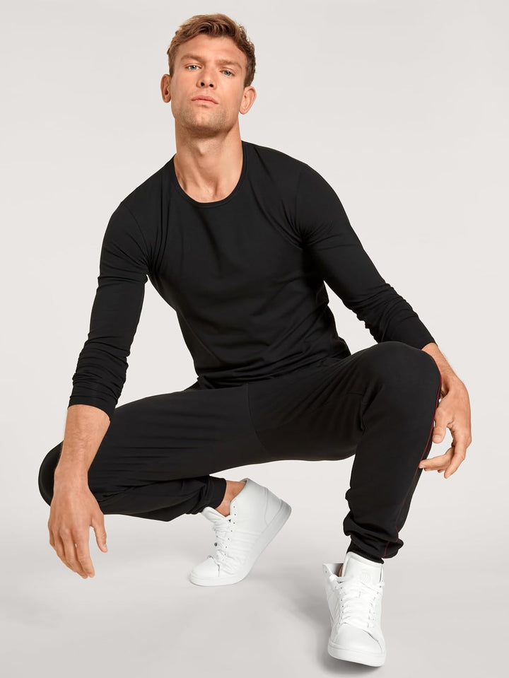 CALIDA Remix Basic Lounge Jogginghose Herren 56 Schwarz, 56 Schwarz