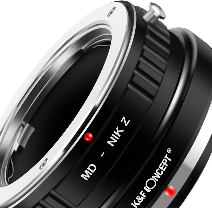K&F Concept MD-NIK Z Bajonettadapter Objektiv Ring für Minolta MD MC Objektiv auf Nikon Z 7 und Niko