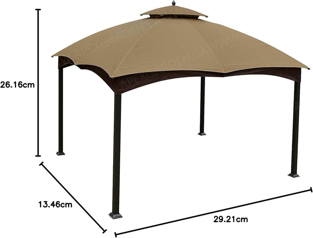 APEX GARDEN Ersatz-Baldachin für Lowe's Allen Roth 10X12 Pavillon #GF-12S004B-1 beige, beige