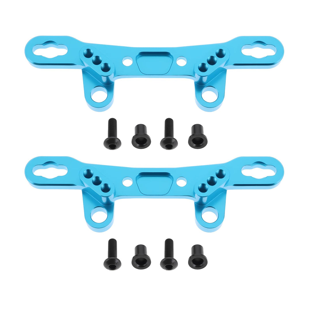 EMSea 2 St¨¹cke Aluminium Legierung Shock Tower Montieren Vorne Hinten Kompatibel mit T-AMIYAs TT02