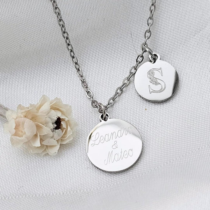 Personalisierte Gravur Kette als Geschenk für Frauen | zur Geburt | zur Hochzeit | für die Freundin