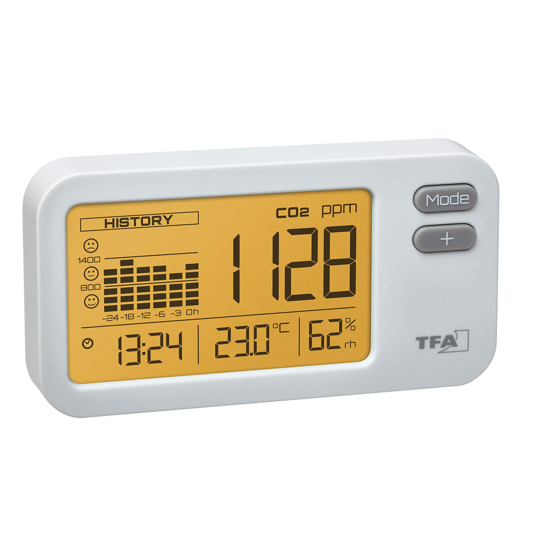 TFA Dostmann Aircontrol Coach CO2 Monitor 31.5009.02, Weiss, L145 x B35 x H100 mm