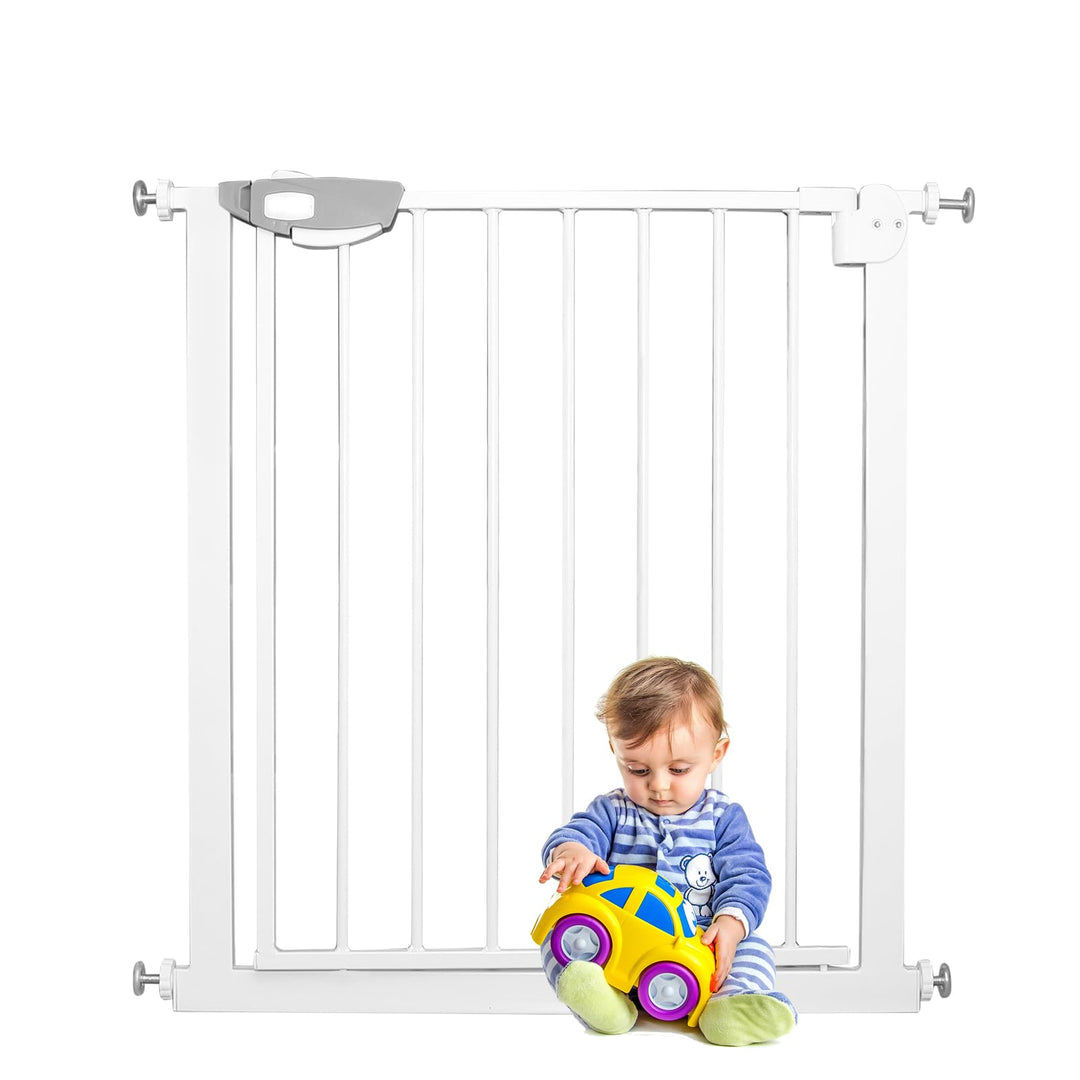 YARDIN Türschutzgitter Treppenschutzgitter ohne Bohren, 75-85cm Türgitter Baby Absperrgitter, Kinder