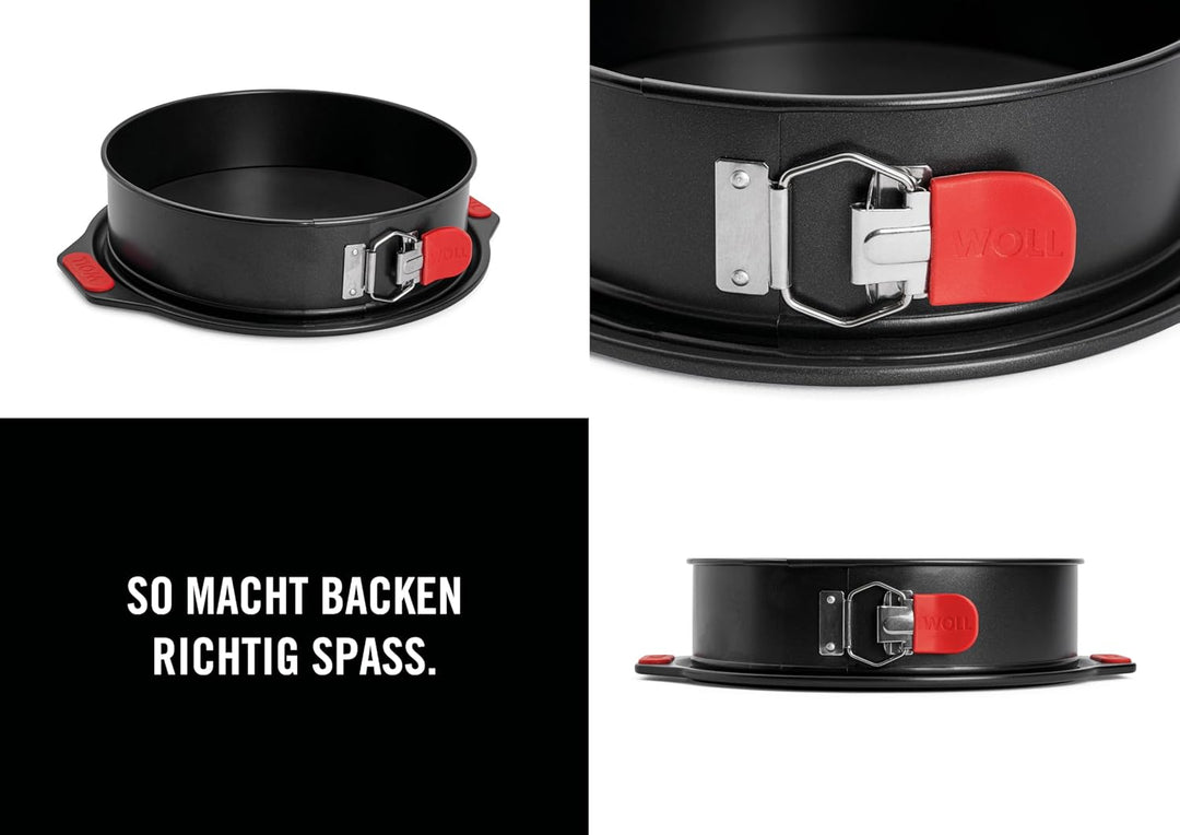 Woll Bakeware Springform Ø 26 cm, mit auslaufsicherem Boden, Schnellverriegelung und hitzebeständige