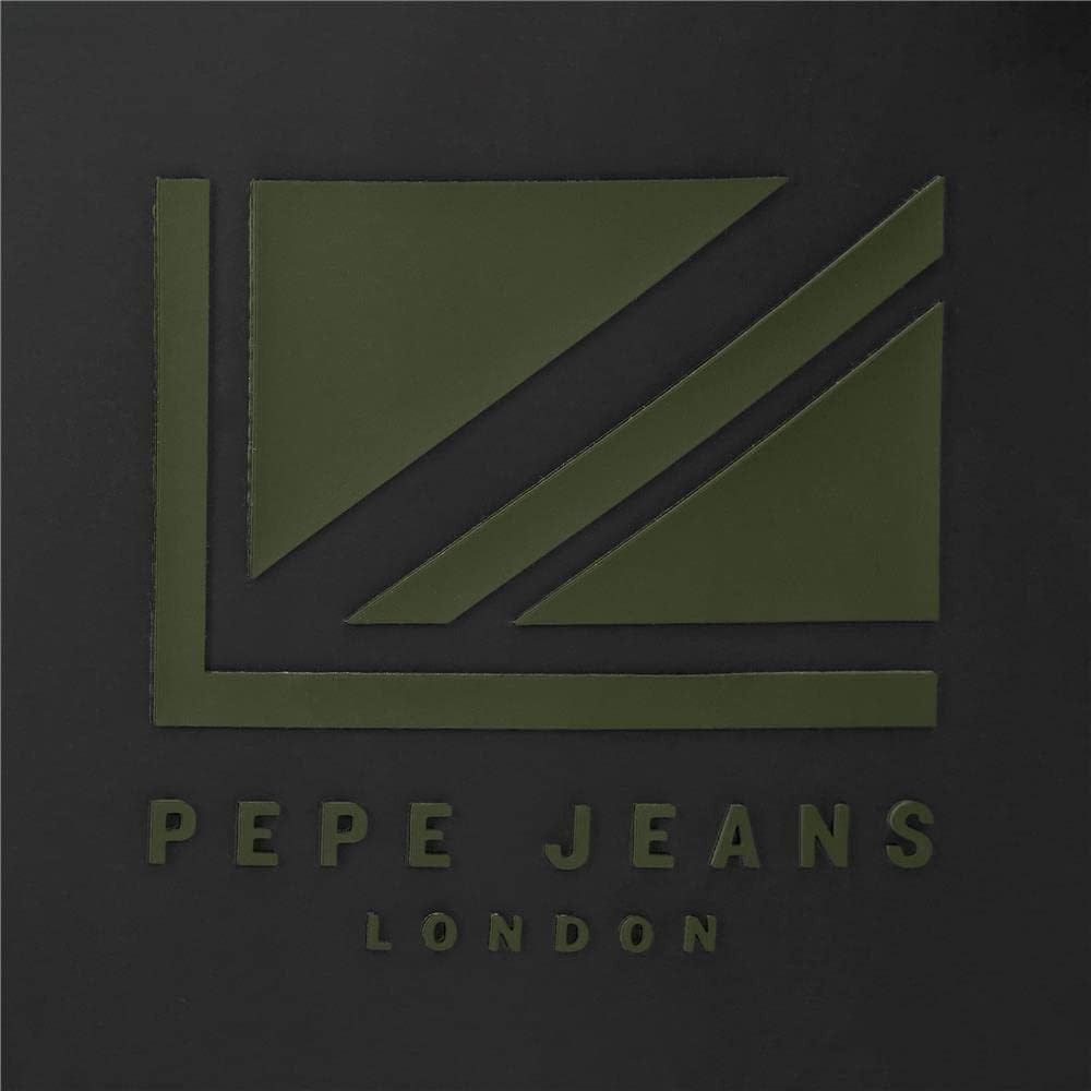 Pepe Jeans Bromley LDN Umhängetasche, mittelgross, Grün, 17 x 22 x 8 cm, Polyester mit Details aus K