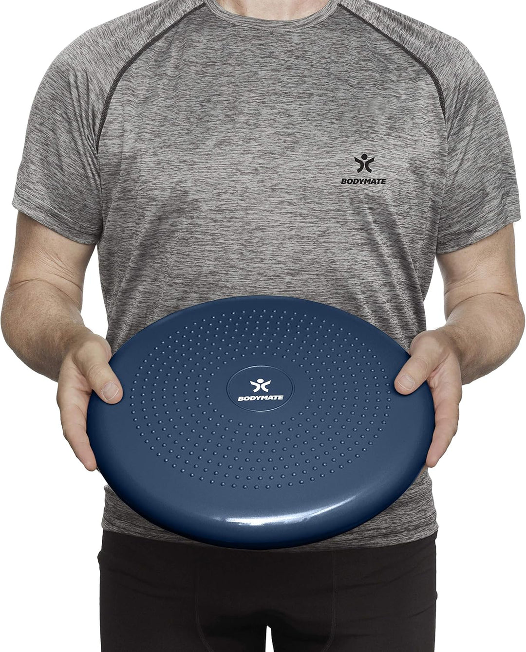 BODYMATE Ballsitzkissen inkl. Pumpe 34cm Durchmesser - Balance-Kissen, Luftkissen, Balance Pad, Nopp