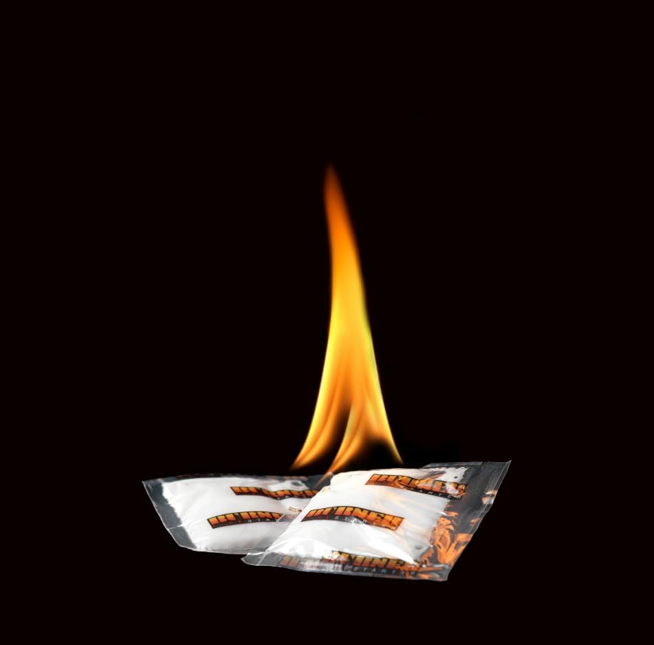 Burner Firestarter Combi Anzünder 500 Stück geruchslos für Grill, Kamin, Ofen und Kamine, 500 Beutel