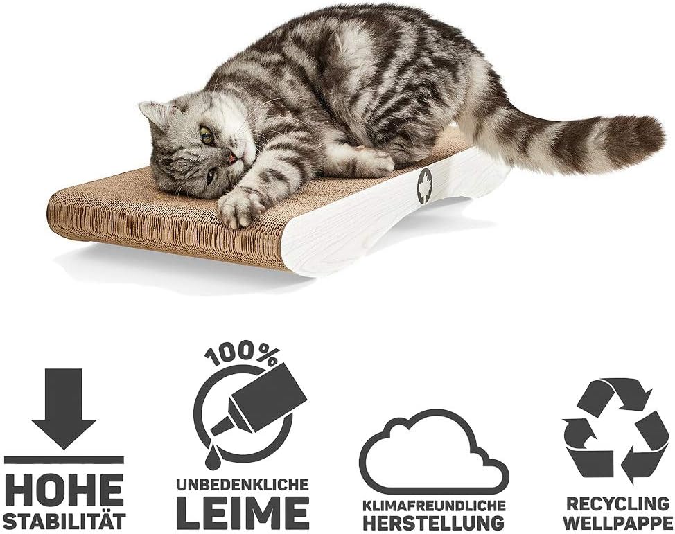 CanadianCat Company | Kratzkarton Comet L | 60 x 29 x 7 cm | Kratzmöbel, Kratzbrett | XL Qualitäts-P