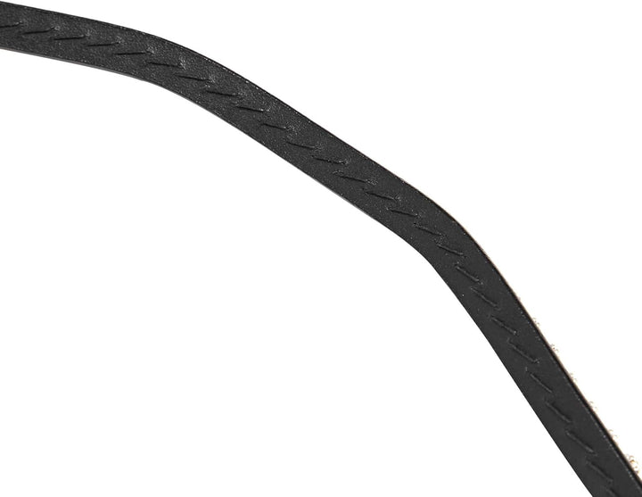 PresTeq Faysport Shinebright Brow Band Black Bordeaux Cob, Schwarz / Burgunderrot Cob