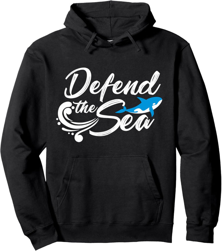 Earth Day verteidigen das Meer niedlich Vintage-Recycling-Le Pullover Hoodie