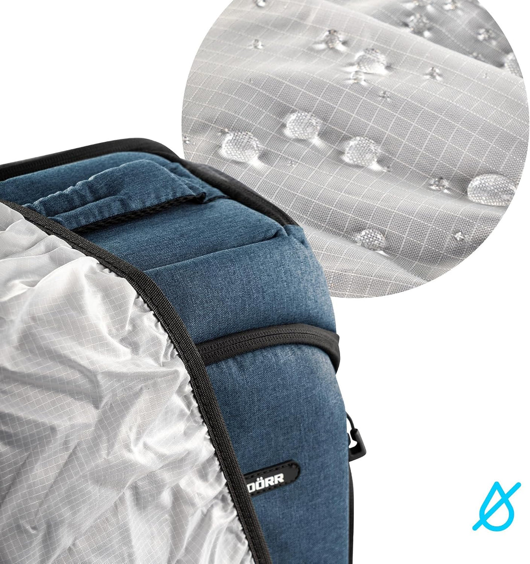 DÖRR Fotorucksack Prag Pro 20L &amp; Prag Go 16L, Wasserdicht, Kamera-Rucksack, 16 Zoll Laptopfach, Spie