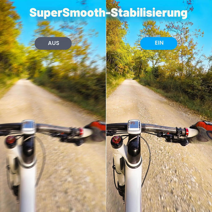 AKASO Action Cam 4K60FPS-Unterwasserkamera 20MP 60M Wasserdicht SuperSmooth Stabilisierung EIS 4.0,W