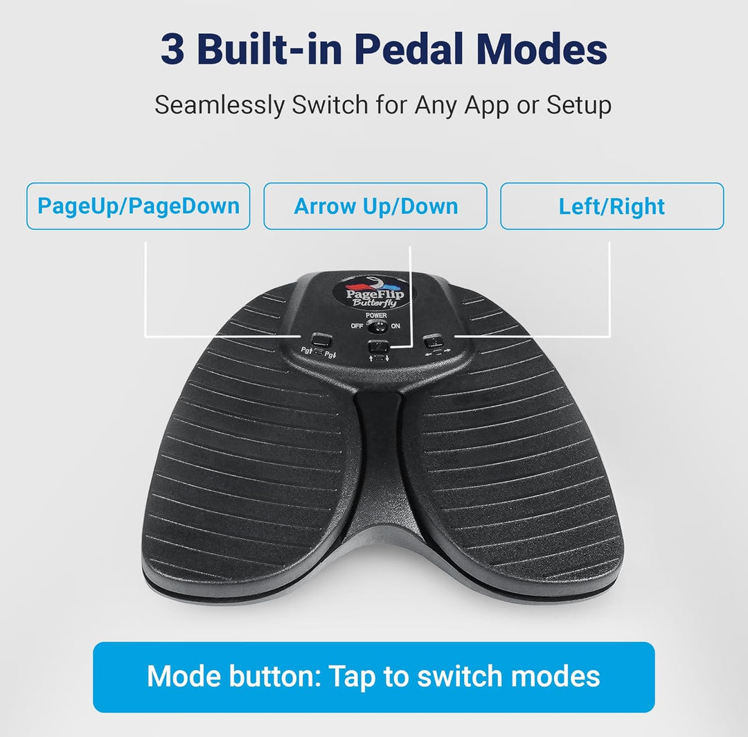 PAGEFLIP Butterfly Bluetooth Pedal zum Umblättern