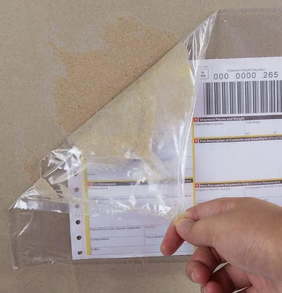 100PCS(240x340mm) FBA Transparente Versandtaschen aus Folie für Lieferscheine, Rechnungen Liefersche