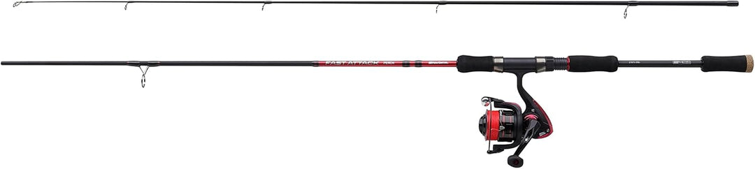 Abu Garcia Fast Attack Spinning Combo, Rod and Reel for Predator Fishing, 24T Carbon Blanks, 3+1 Bal