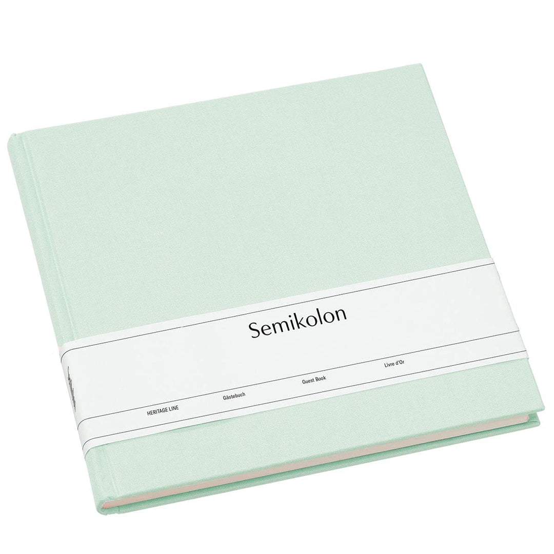 Semikolon 361780 Gästebuch - 25 x 23 cm - mit 180 blanko Seiten zum Selbstgestalten, Lesezeichen - m