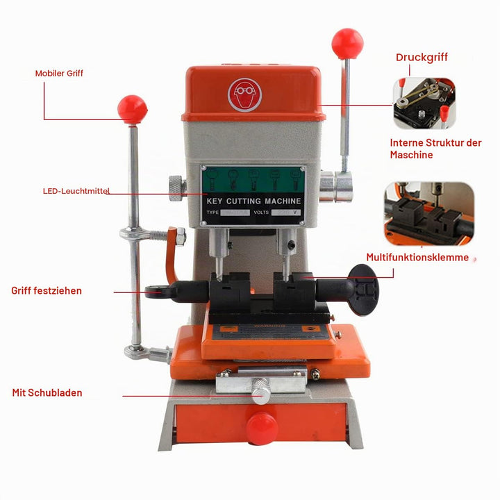 Automatische SchlüSselkopiermaschine, SchlüSselfräSmaschine 220 V PräZises Kopieren SchlitzschlüSsel