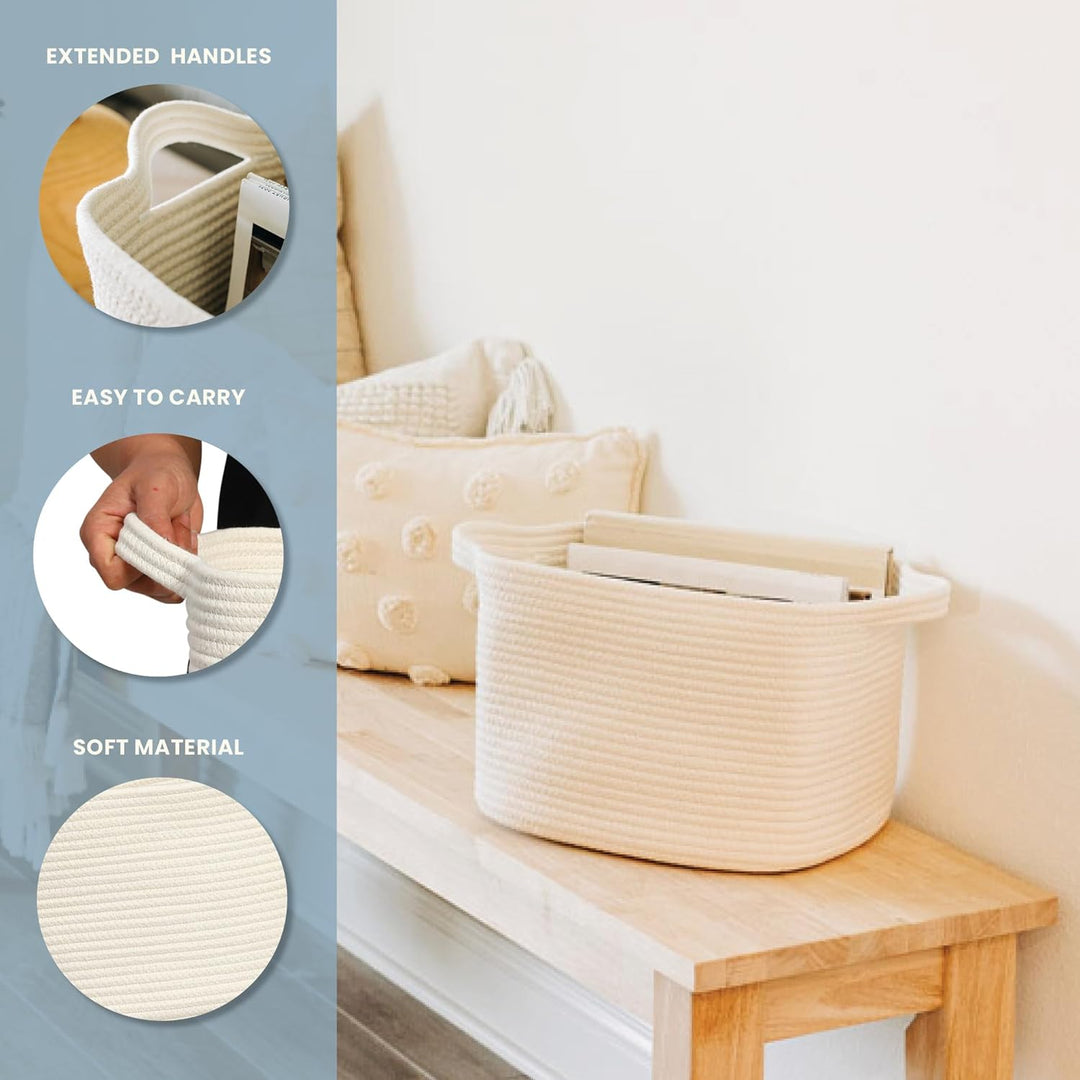 OrganiHaus Korb Aufbewahrung, Toilettenpapier Aufbewahrung, Aufbewahrungskorb Kinder, Treppenkorb, K