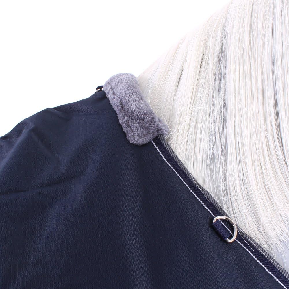 Equit'M Unisex Turnout Teppich Tyrex 600 D 168 cm 6 ft/6-Inch/198 cm marineblau/grau, 6 ft/6-Inch/19