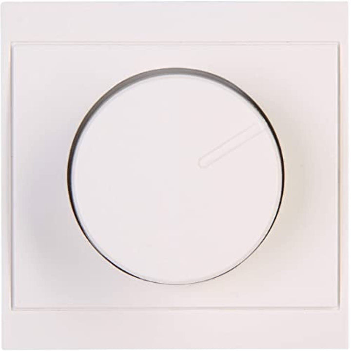 Kopp Malta weiss, Druck-Wechsel-Schalter, Kombigerät, LED-Dimmer, für Glüh-Lampen, 230V Halogenlampe