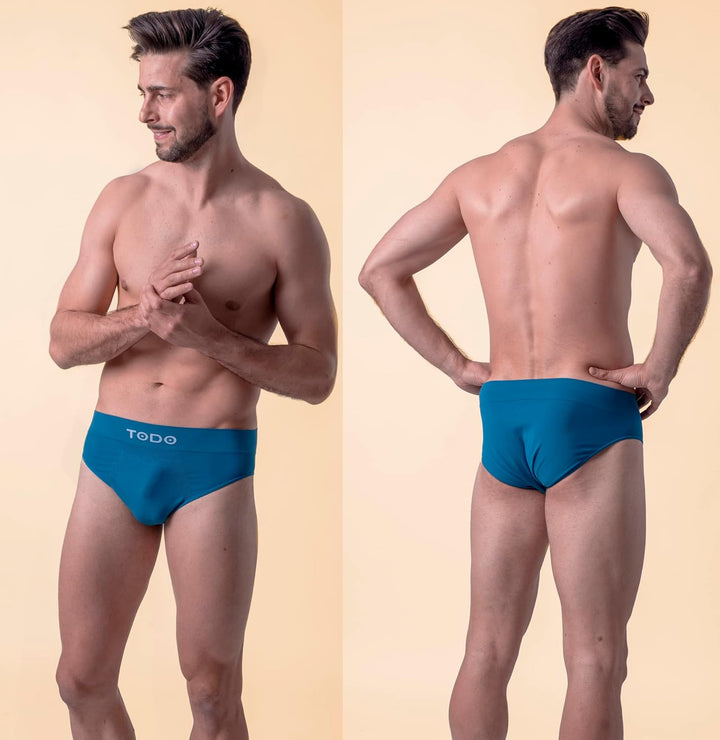 TODO Elastisch Sport Herren Slip (3er Pack) Atmungsaktiv Sportunterwäsche, Unterhosen Männer Slip oh