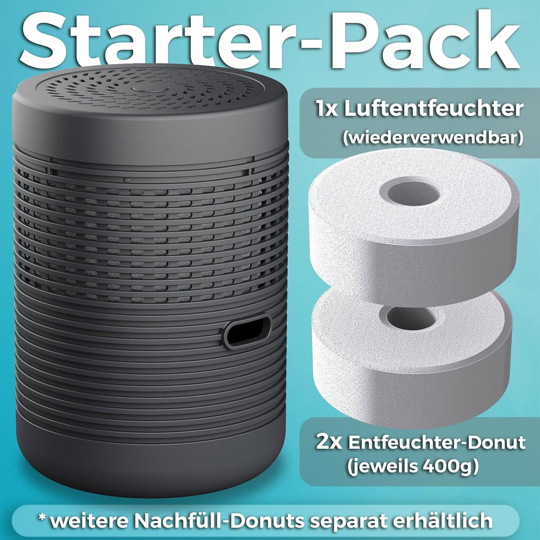 King Kong State Luftentfeuchter ohne Strom | bis 27m² | inkl. 3-Monatsvorrat Luftentfeuchter-Granula