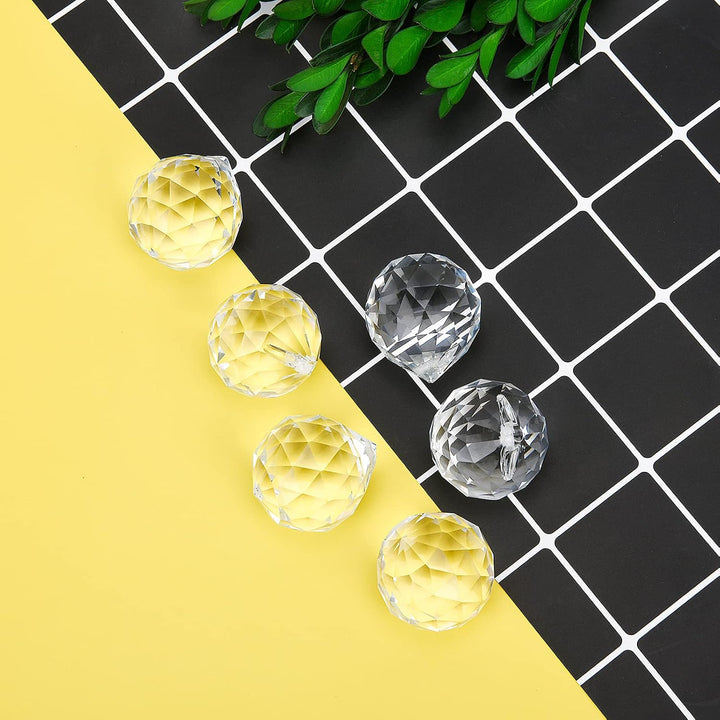Kristall Sonnenfänger, MerryNine 30 mm 20 Stück Kristallprismen-Kugel, Kristalle Deko Anhänger für F