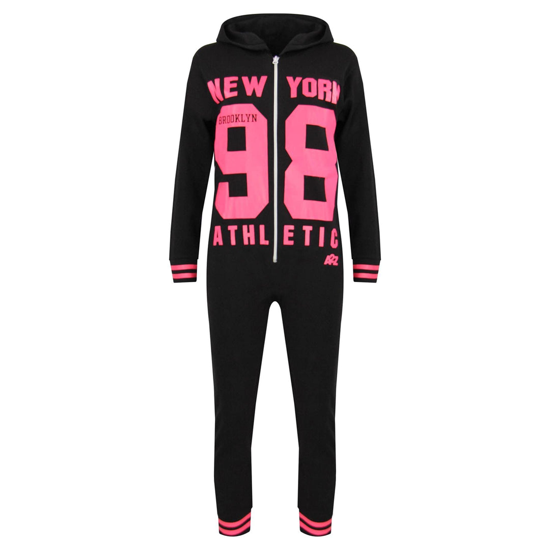 Kinder Unisex Mädchen Jungen " New YORK 86 TIGERS " Bedruckter Strampler Einteiler Hausanzug PJ New