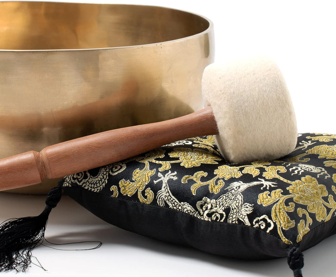 Traditionelle Klangschale für Yoga, Entspannung & Meditation I ca. 1200 g I Handgeschmiedet I Inkl.