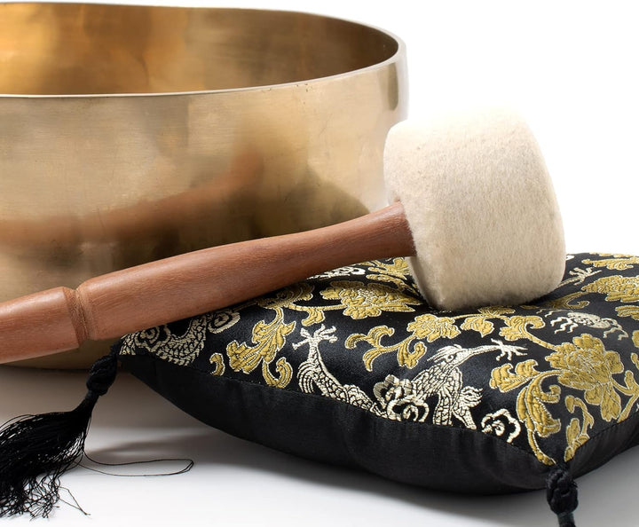 Traditionelle Klangschale für Yoga, Entspannung & Meditation I ca. 1200 g I Handgeschmiedet I Inkl.