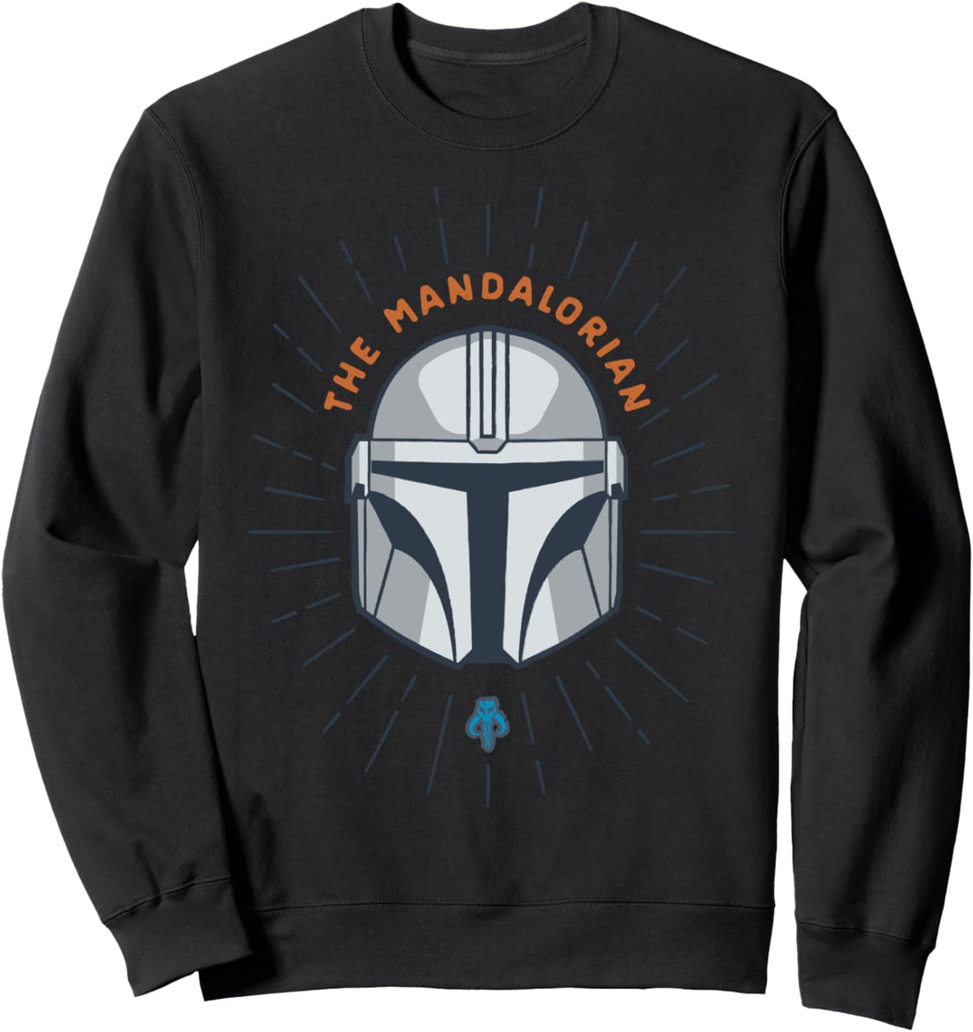 Star Wars The Mandalorian Cartoon Portrait Sweatshirt