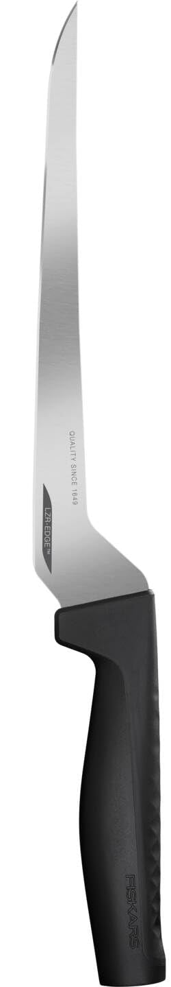 Fiskars Filetiermesser, Hard Edge, Elegantes Design, Gesamtlänge: 32,1 cm, Rostfreier Stahl/Kunststo